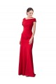 Rouge Sirène Crêpe Stretch Longue Formelles Robes demoiselle d'honneur / Robes de soirée / Robes de bal Pas Chère