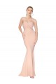 Sirène Col Haut Crêpe Stretch Longue Formelles Robes demoiselle d'honneur / Robes de soirée / Robes de bal Pas Chère