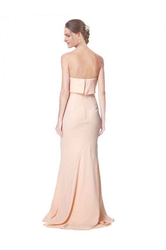 Sirène Sans bretelle Col Haut Crêpe Stretch Longue Formelles Robes demoiselle d'honneur / Robes de soirée / Robes de bal Pas Chère