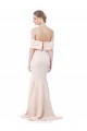 Sirène Épaule Dénudée Col Haut Crêpe Stretch Longue Formelles Robes demoiselle d'honneur / Robes de soirée / Robes de bal Pas Chère