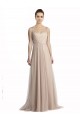 Trapèze Col Carré Tulle Longue Robes demoiselle d'honneur Pas Chère