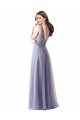 Trapèze Tulle Dentelle Longue Robes demoiselle d'honneur Pas Chère