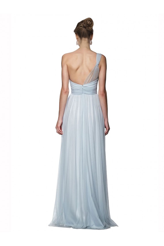 Trapèze Tulle Longue Robes demoiselle d'honneur Pas Chère