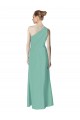 Vert de jade Trapèze Mousseline Longue Robes demoiselle d'honneur Pas Chère