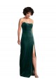 Vert foncé Fourreau Sans bretelle Velours Stretch Longue Formelles Robes demoiselle d'honneur / Robes de soirée / Robes de bal Pas Chère