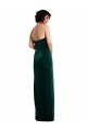 Vert foncé Fourreau Sans bretelle Velours Stretch Longue Formelles Robes demoiselle d'honneur / Robes de soirée / Robes de bal Pas Chère