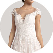 Mancherons Robes de mariée Pas Chère